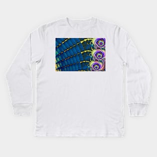 Abstract Flower Background Kids Long Sleeve T-Shirt